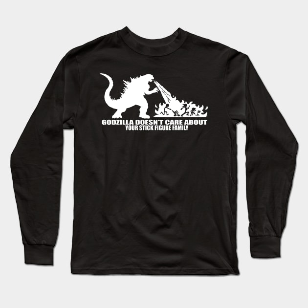 All I Care About Is Godzilla Long Sleeve T-Shirt by Kaylie Powlowski